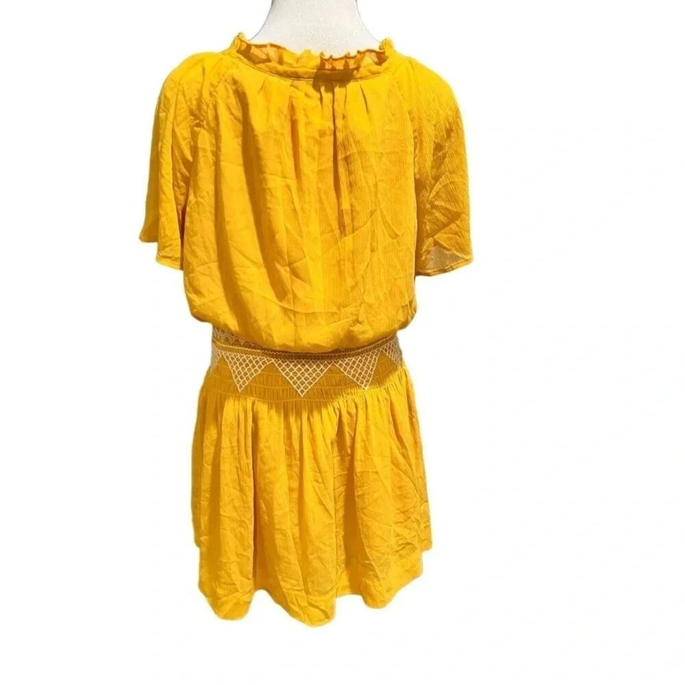 Madewell Embroidered Cinched Waist Boho Smoked
Mini Dress Size 8 - Picture 9 of 14